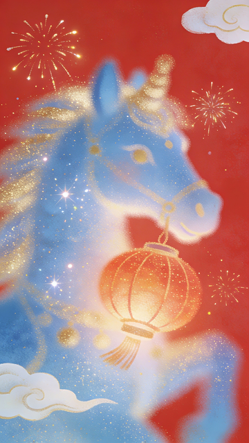 梦幻感春节小马1