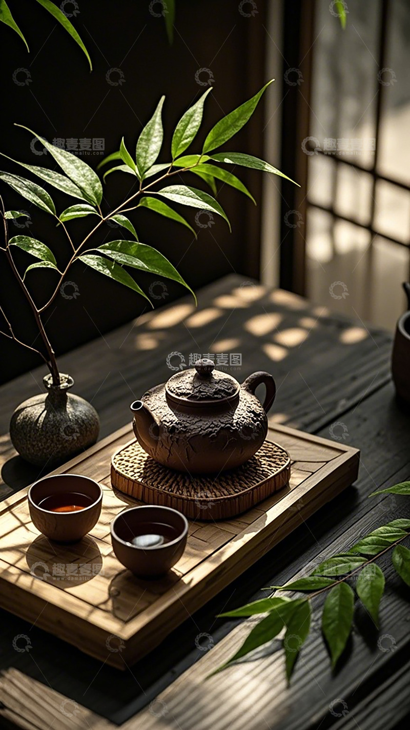 高清大图下载【趣麦麦图】禅意茶具静物摄影