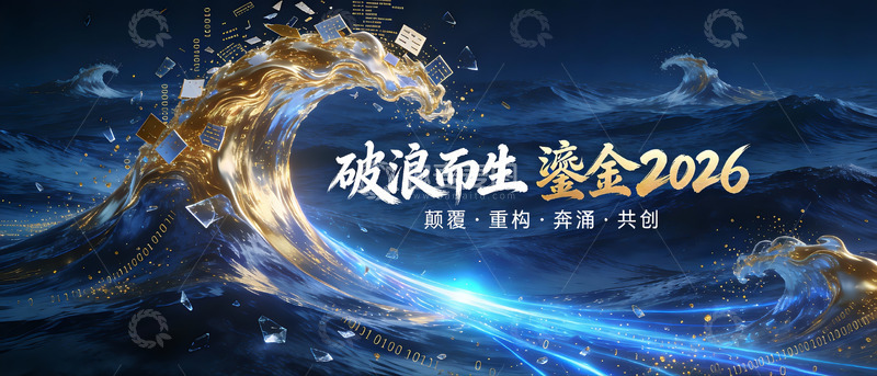 高清大图下载【趣麦麦图】破浪重构新生，鎏金2026共创篇