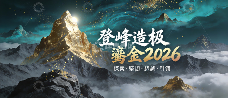 高清大图下载【趣麦麦图】登峰造极之势，鎏金2026程