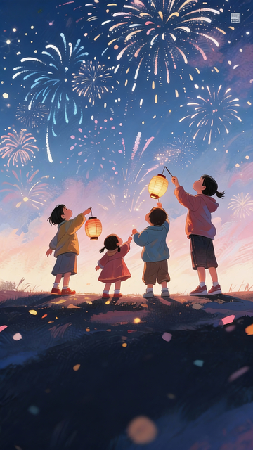 提灯笼的小朋友4