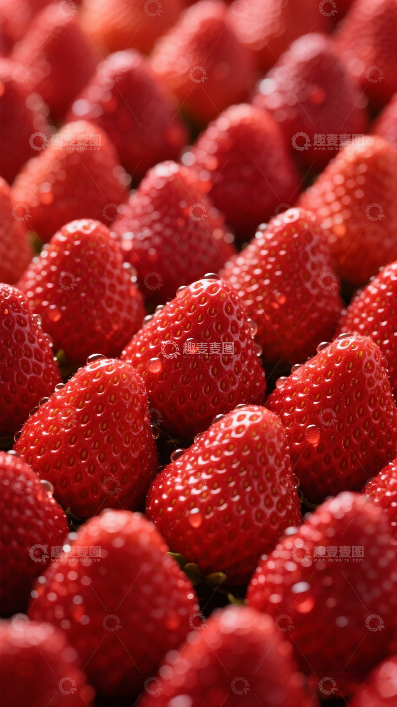 高清大图下载【趣麦麦图】鲜艳草莓特写摄影图片