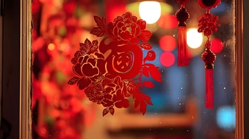 春节剪纸窗花喜庆装饰