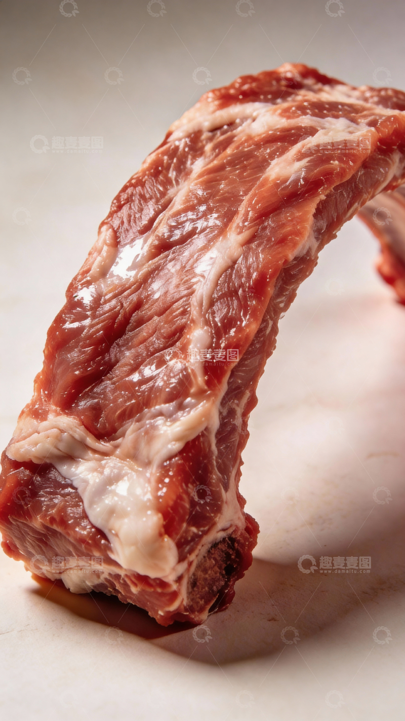 源文件下载【趣麦麦图】新鲜肋排特写2