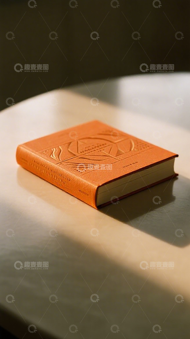高清大图下载【趣麦麦图】橙色书本静物摄影
