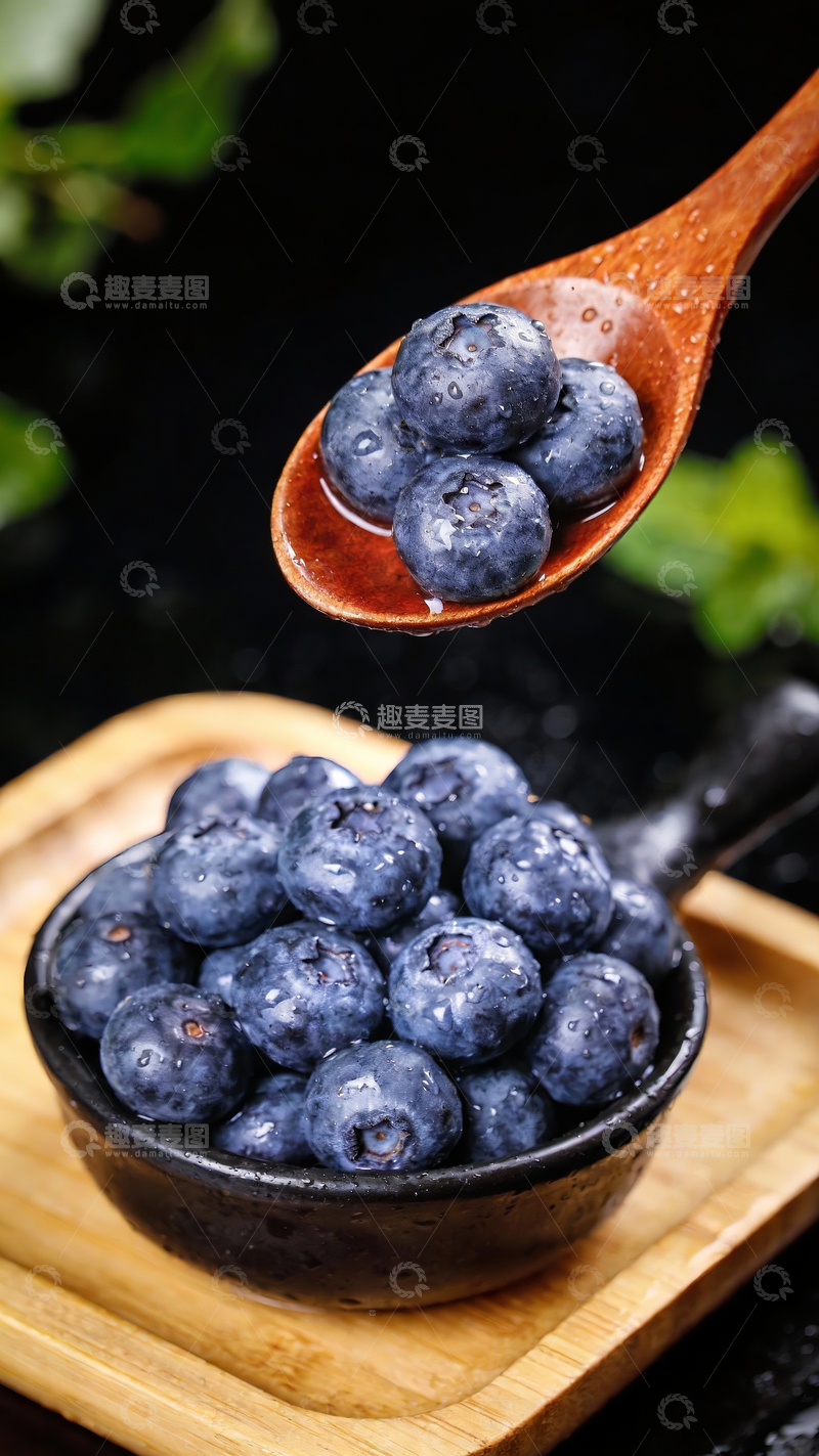 源文件下载【趣麦麦图】一小碗蓝莓1
