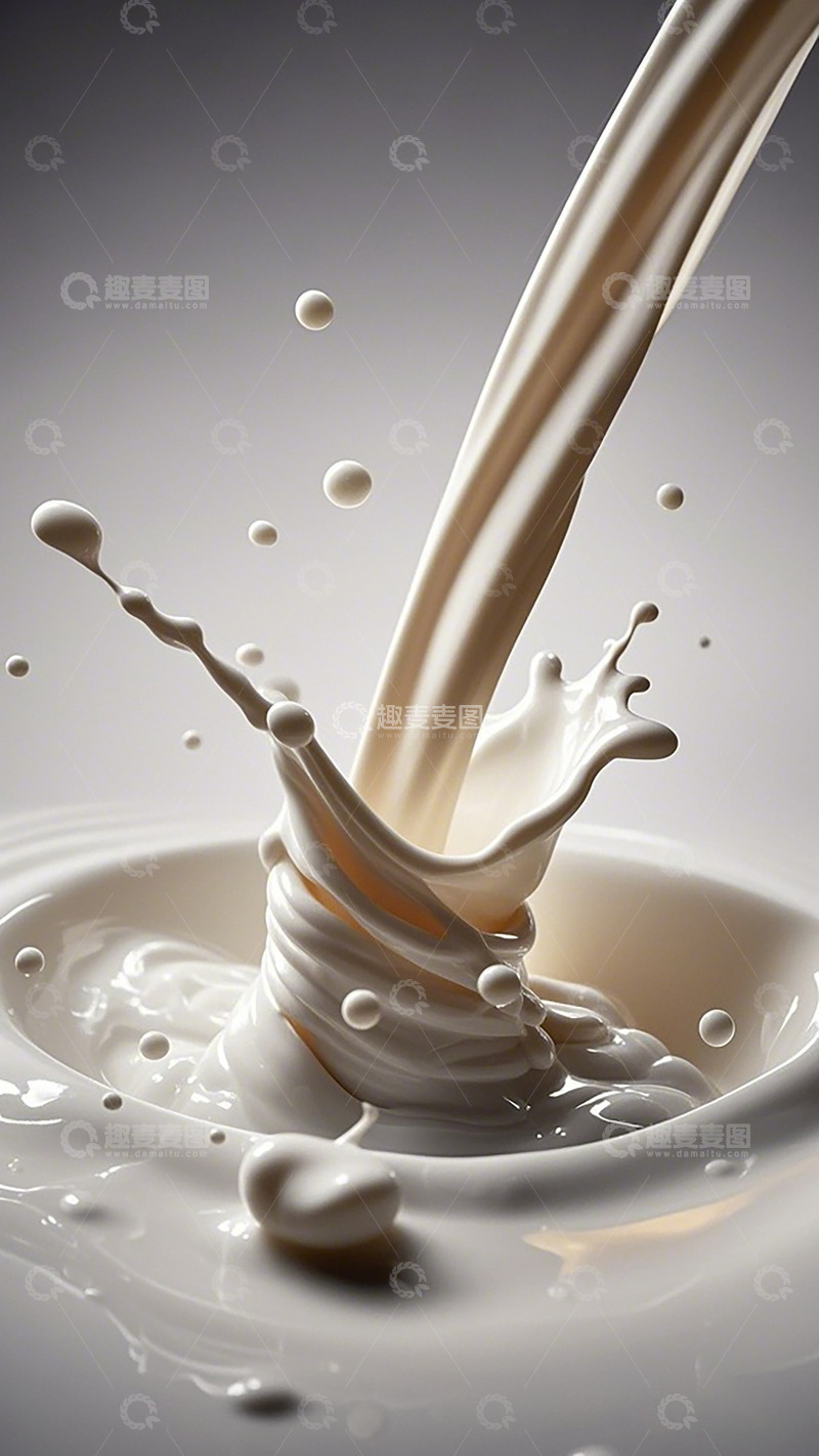 高清大图下载【趣麦麦图】动感牛奶飞溅瞬间摄影