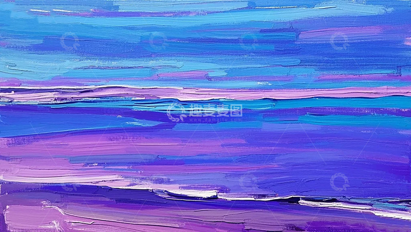 高清大图下载【趣麦麦图】抽象画风紫色调油画肌理背景