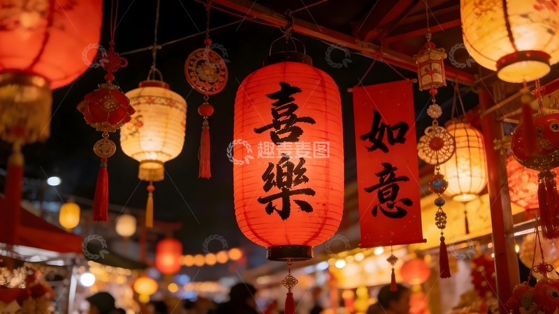高清大图下载【趣麦麦图】灯笼节喜庆装饰