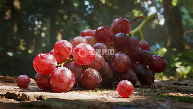 高清大图下载【趣麦麦图】自然风光红葡萄摄影图片