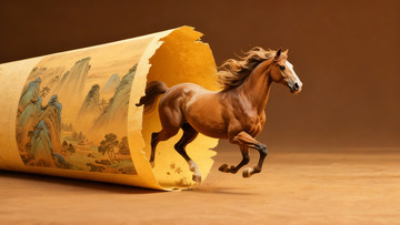 马跃画卷创意摄影