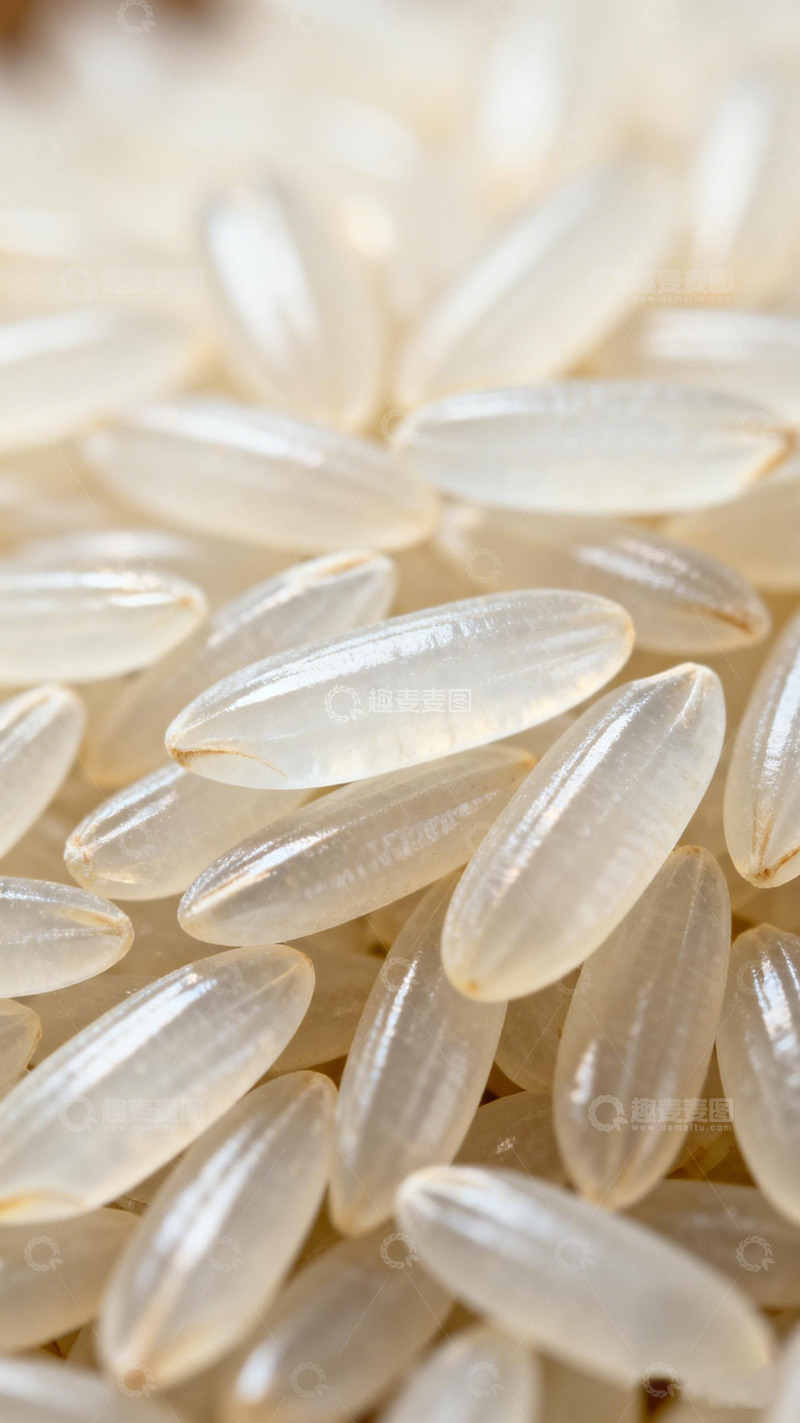 高清大图下载【趣麦麦图】米粒特写大米食材摄影
