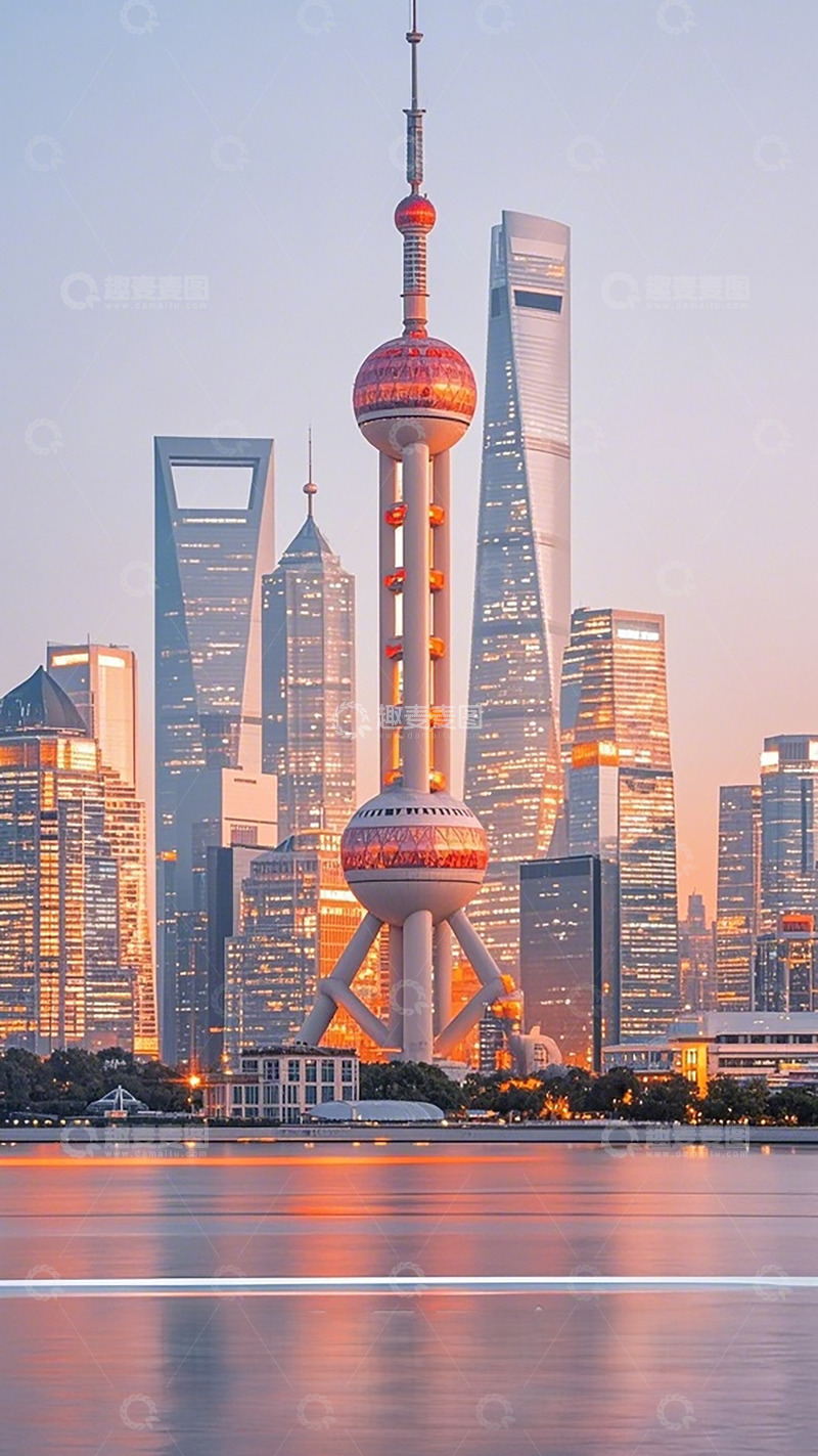 高清大图下载【趣麦麦图】城市黄昏风光摄影图片