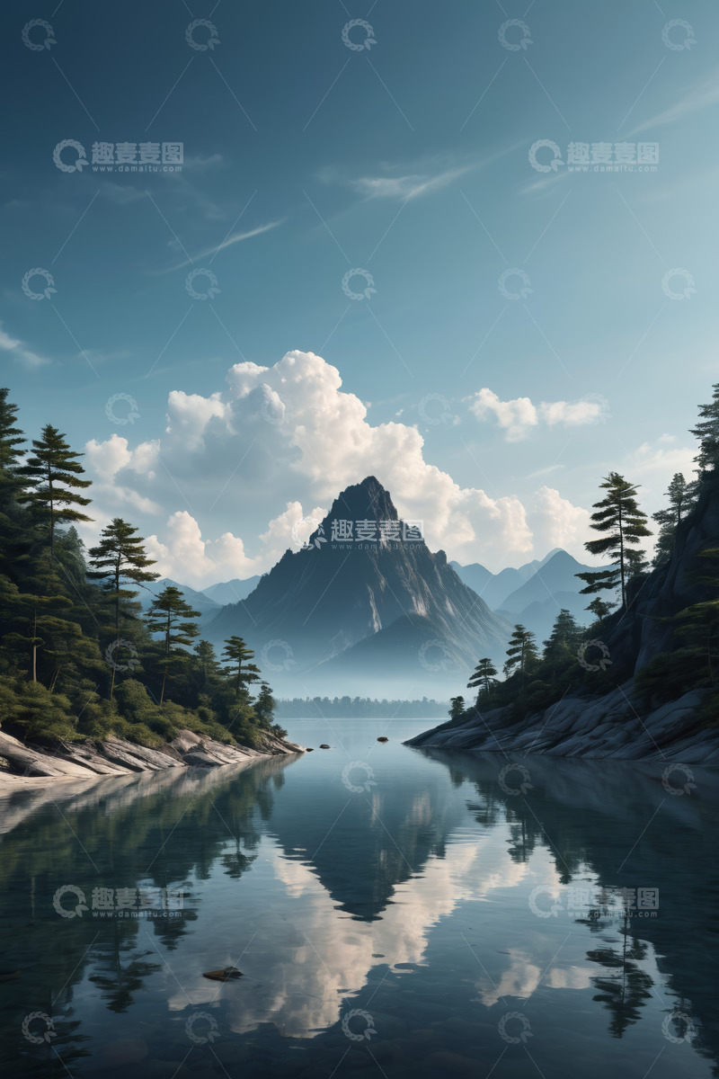 高清大图下载【趣麦麦图】山水湖泊自然风光