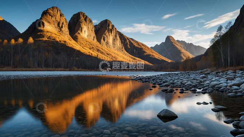高清大图下载【趣麦麦图】山水相映的自然风景