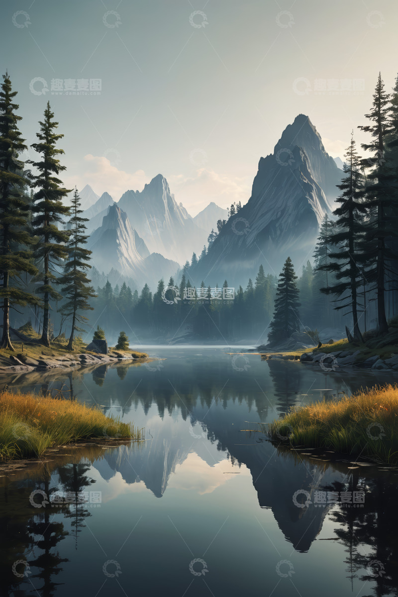 高清大图下载【趣麦麦图】山水森林自然风景