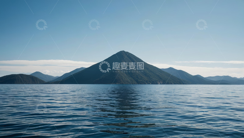 高清大图下载【趣麦麦图】山水相依的自然风景