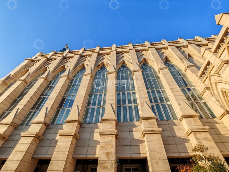 高清大图下载【趣麦麦图】古典建筑外墙石材立面设计素材