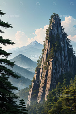 高山峻岭自然风光