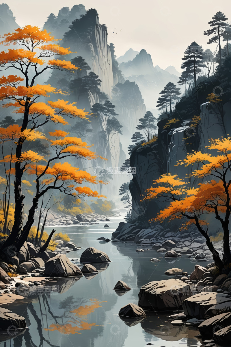 高清大图下载【趣麦麦图】秋日山水风景