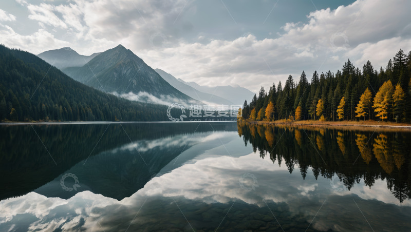 高清大图下载【趣麦麦图】山水森林湖泊自然景观