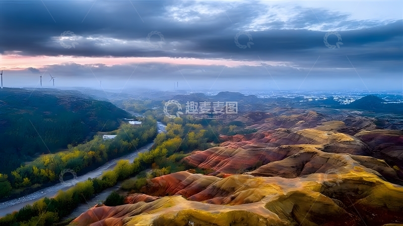 高清大图下载【趣麦麦图】多彩丘陵风光摄影