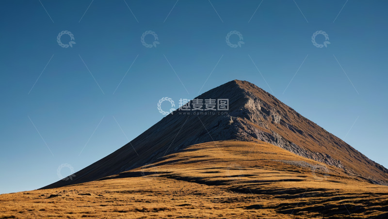 高清大图下载【趣麦麦图】蓝天之下的巍峨山峰