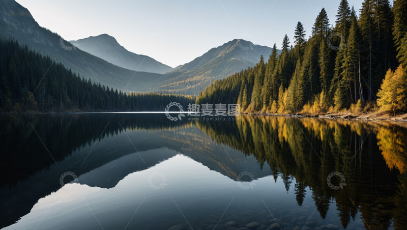 高清大图下载【趣麦麦图】山林湖泊自然风光