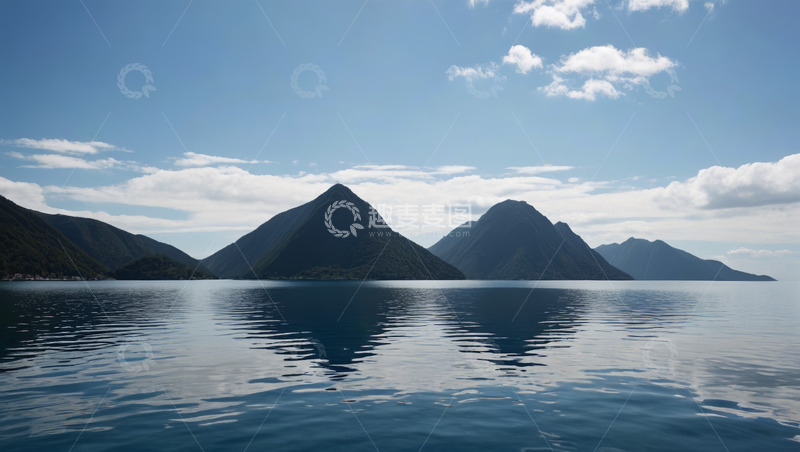 高清大图下载【趣麦麦图】山水相依的自然风光