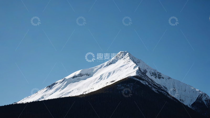 高清大图下载【趣麦麦图】雪山全景自然风光