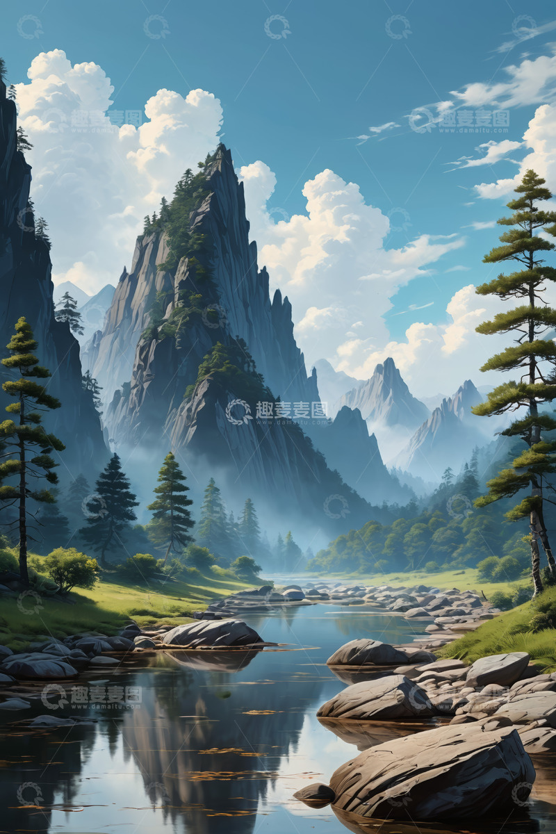 高清大图下载【趣麦麦图】山川河流自然风光