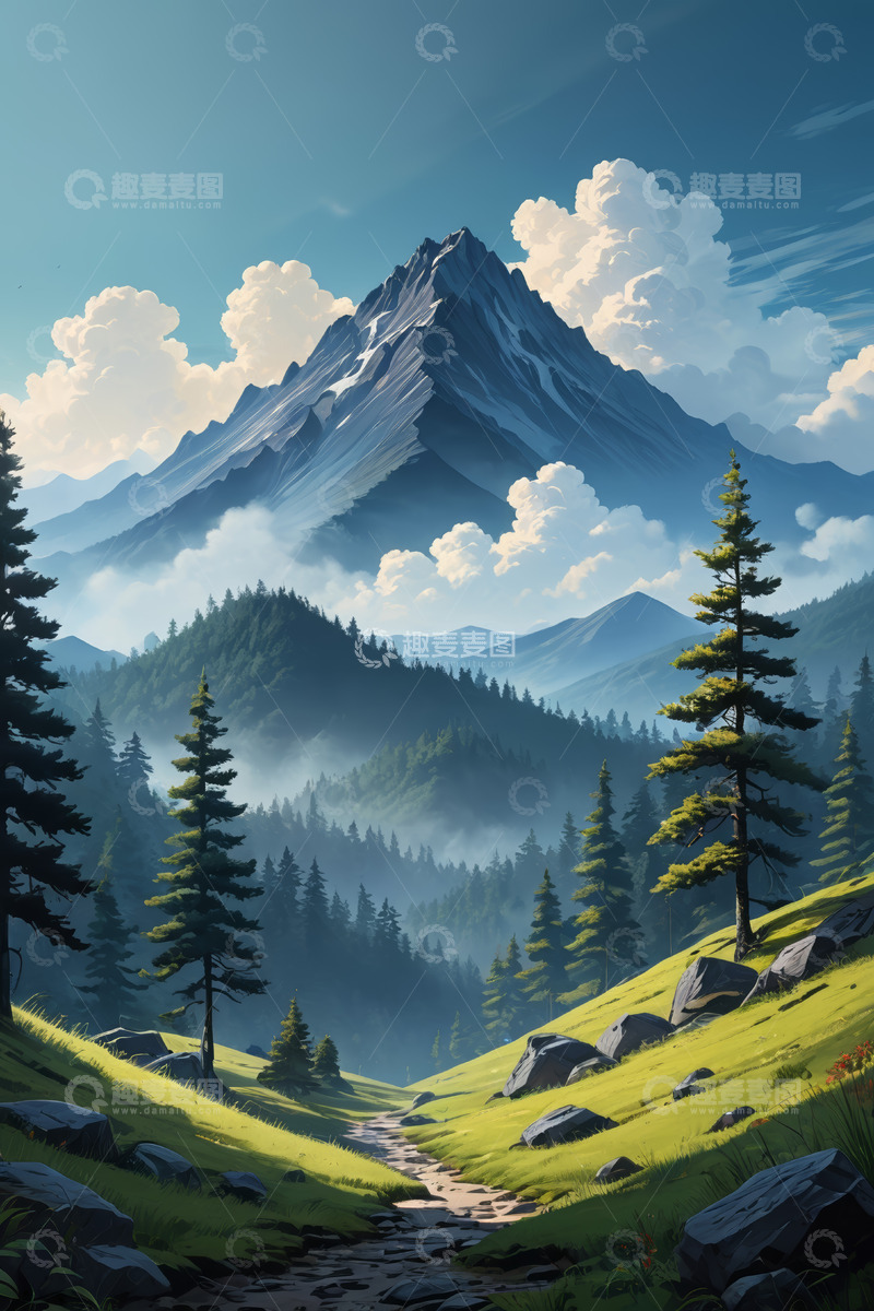 高清大图下载【趣麦麦图】山林间的自然风光