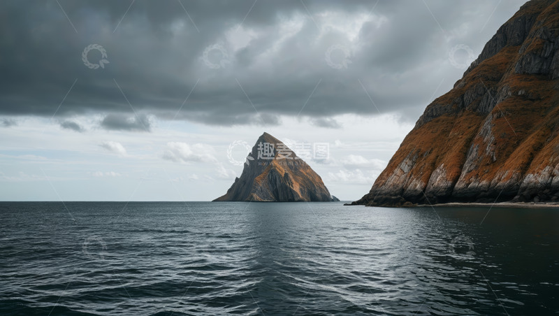 高清大图下载【趣麦麦图】海上孤岩与海岸自然风光