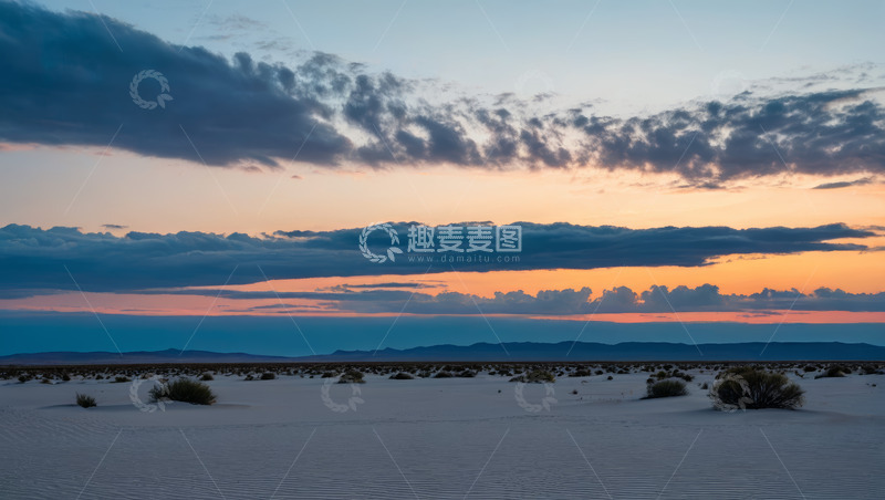 高清大图下载【趣麦麦图】沙漠黄昏自然风光景色