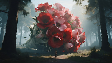 梦幻森林巨花奇景