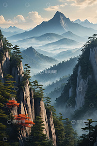 中国山峦自然风光