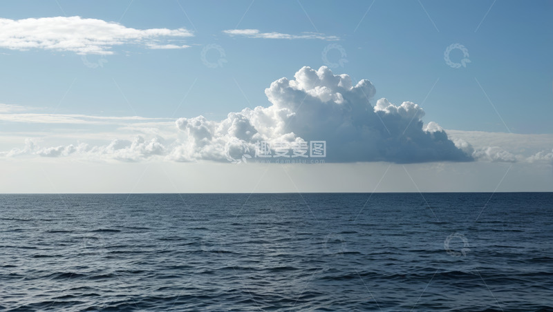 高清大图下载【趣麦麦图】海洋上空的白云景象
