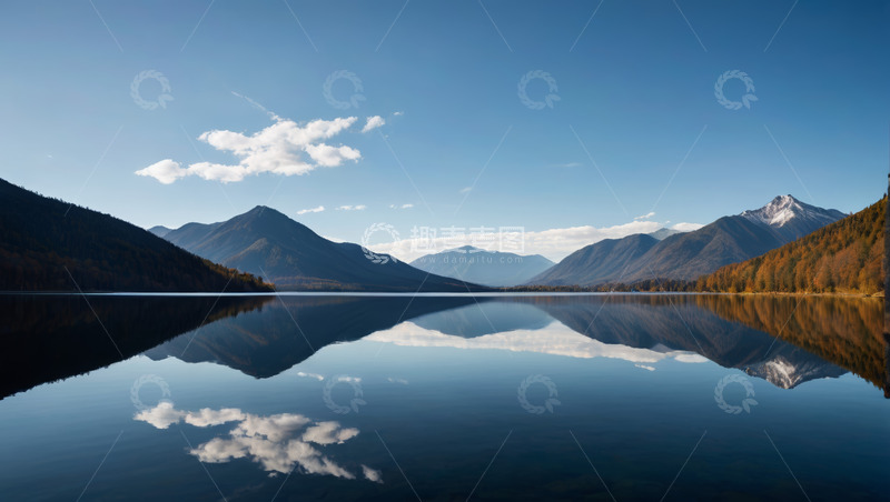 高清大图下载【趣麦麦图】山水相映的自然风光