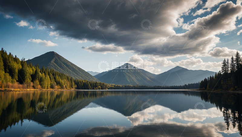 高清大图下载【趣麦麦图】山水森林湖泊自然风光
