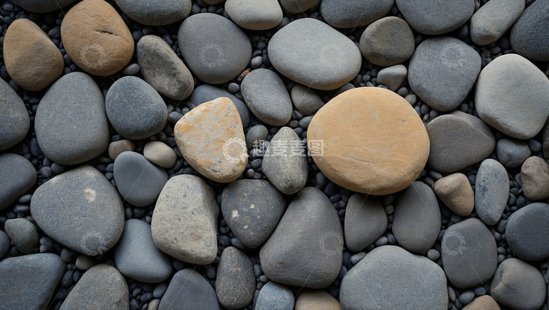 高清大图下载【趣麦麦图】鹅卵石特写