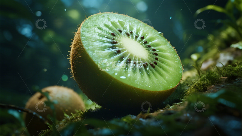 高清大图下载【趣麦麦图】森林绿意猕猴桃特写