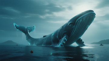 冰封巨鲸幻想场景