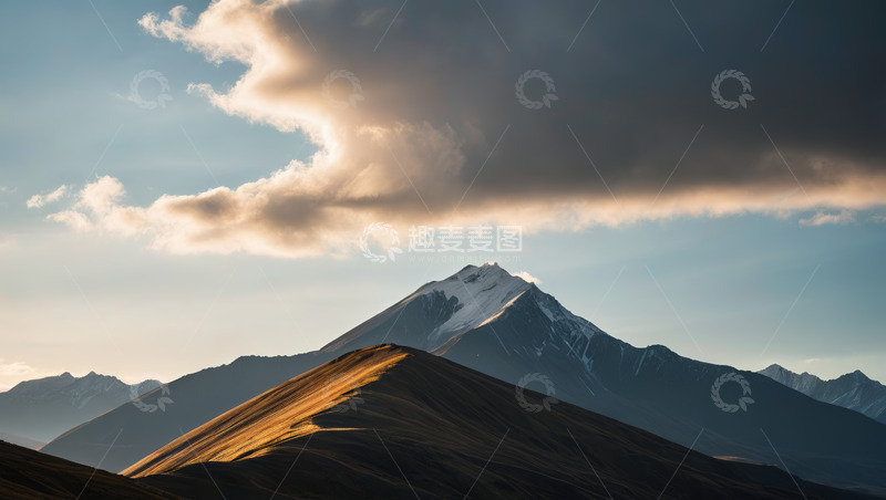 高清大图下载【趣麦麦图】雪山自然风光全景
