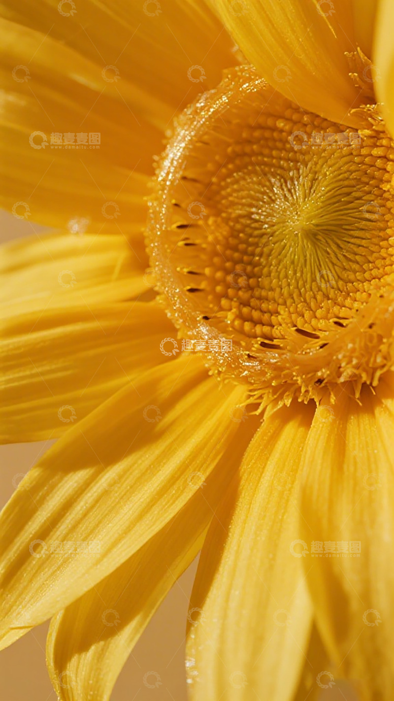高清大图下载【趣麦麦图】向日葵特写微距摄影