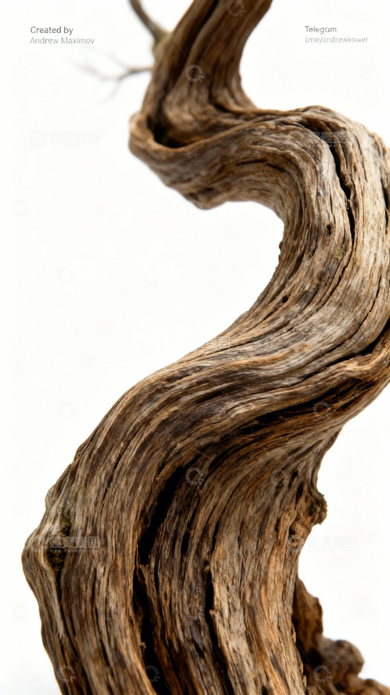 高清大图下载【趣麦麦图】扭曲枯木艺术雕塑