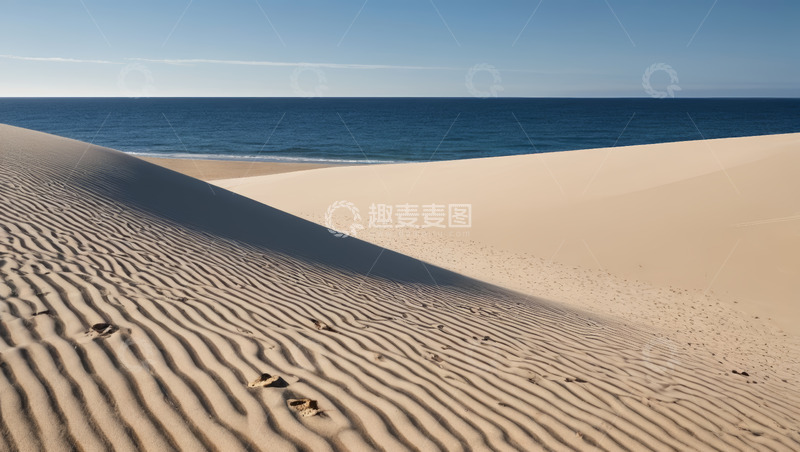 高清大图下载【趣麦麦图】海边沙丘自然景观