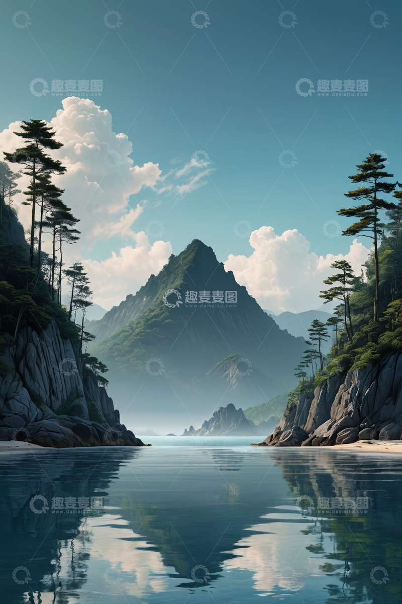 高清大图下载【趣麦麦图】山水自然风景全景