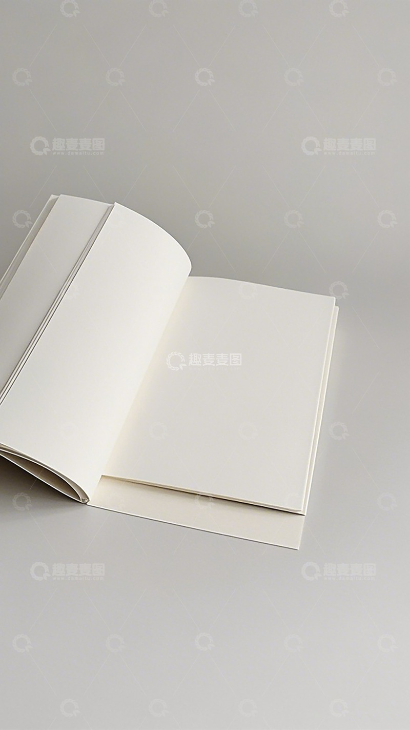 高清大图下载【趣麦麦图】简约白色书本背景素材