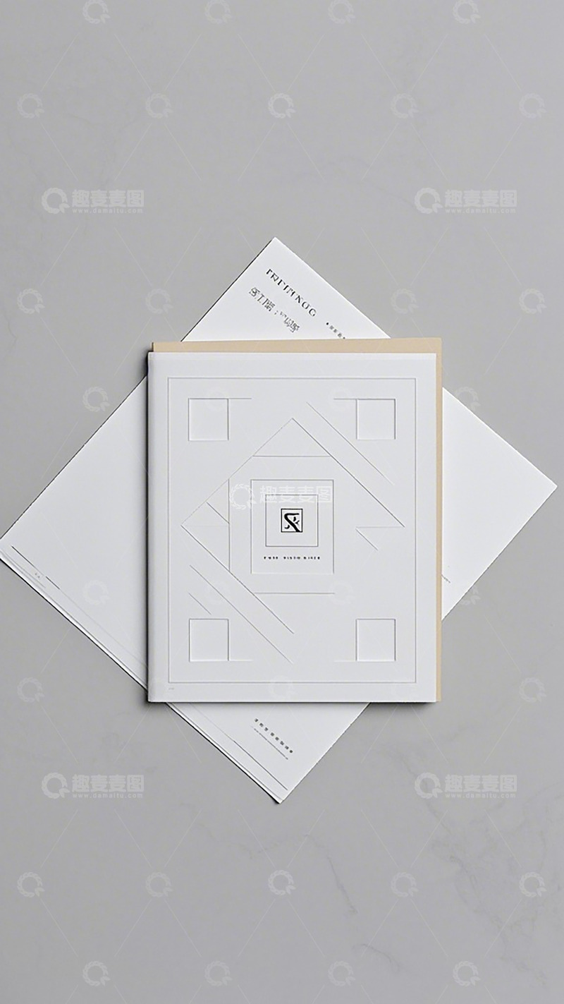 高清大图下载【趣麦麦图】简约几何封面设计书籍素材