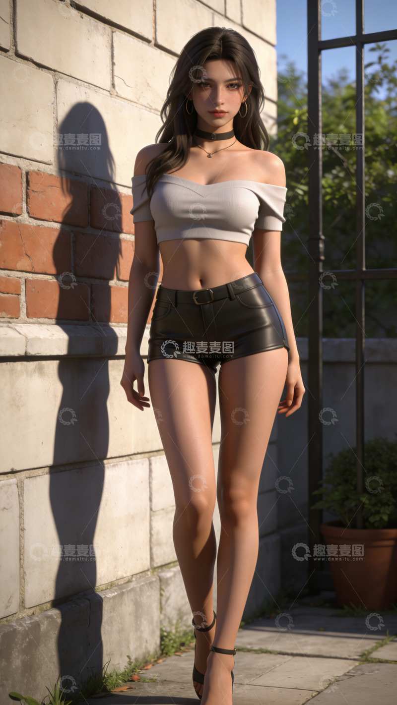 高清大图下载【趣麦麦图】时尚女性户外写真